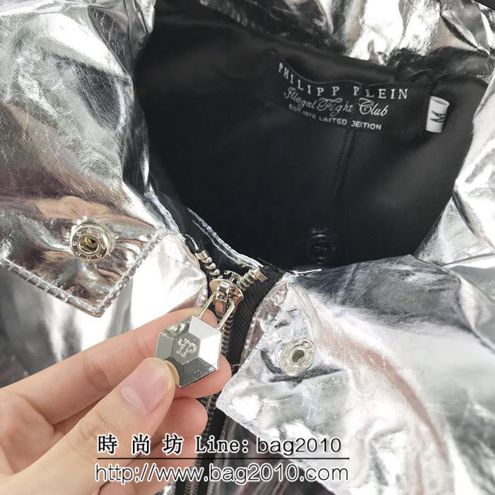 PP 18FW冬季新款 專櫃走秀款 鐳射反光 Os版型棉服 袖子可拆卸當馬甲 ydi1951